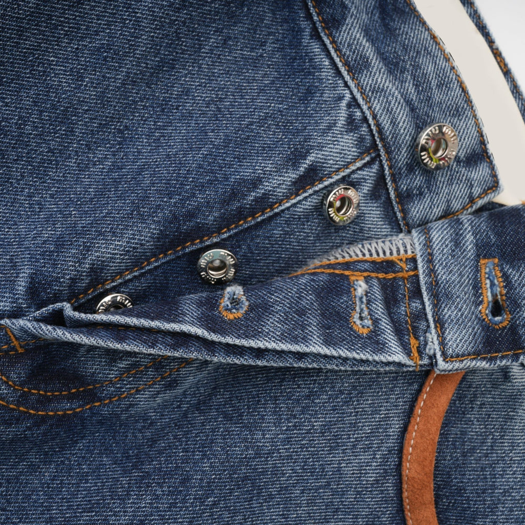 Blanche Blok Renkli Denim Etek