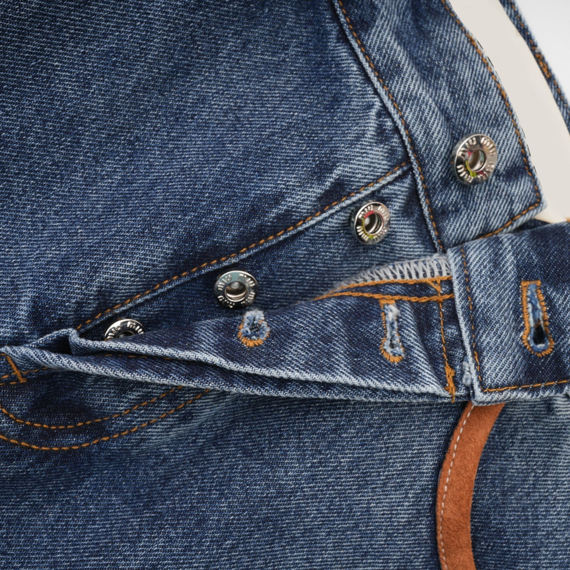 Blanche Blok Renkli Denim Etek