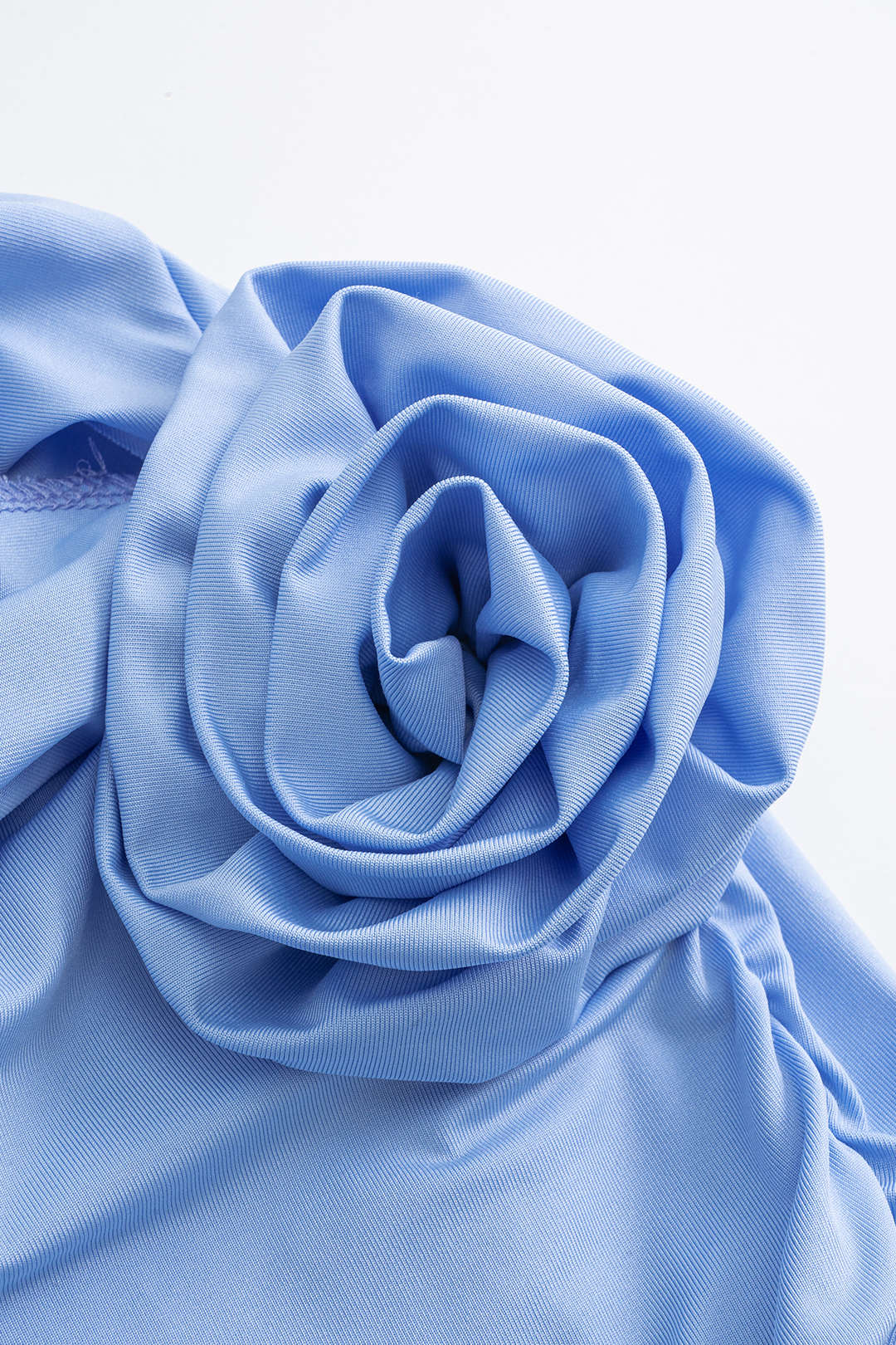 3D Çiçek Desenli Askısız Denizkızı Maxi Elbise