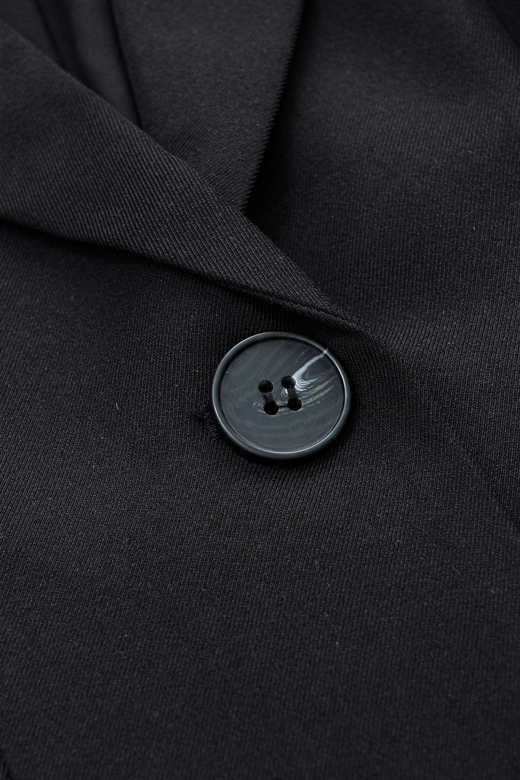 Düğme V Yaka Cepli Uzun Kollu Mini Elbise