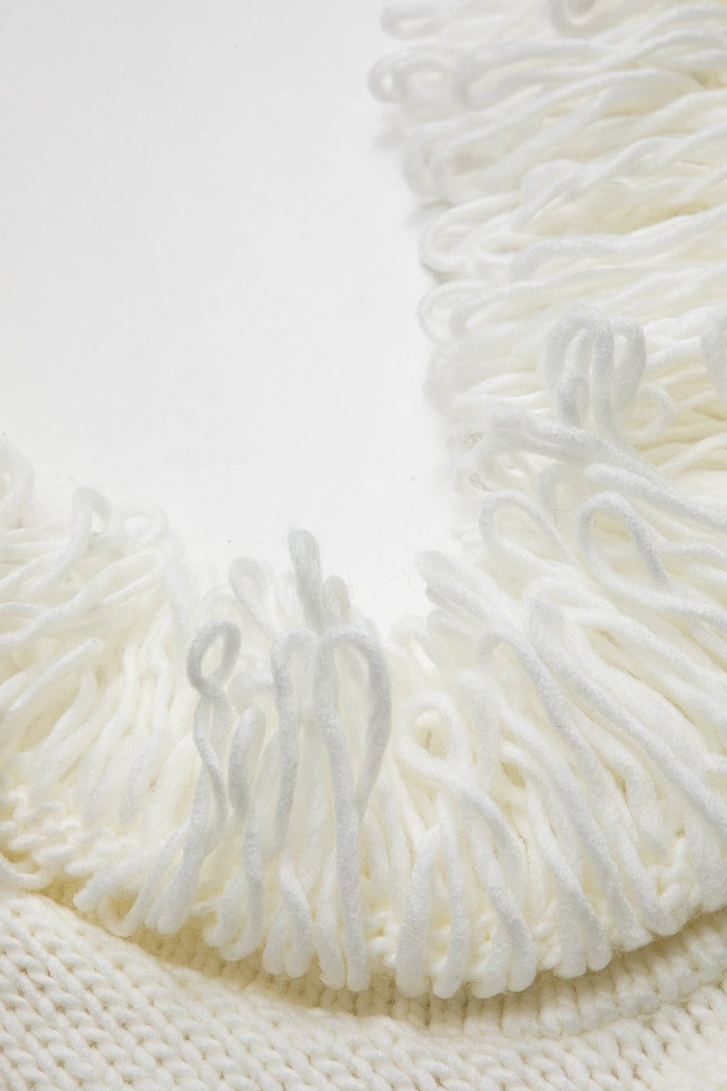 Örgü Fringe Düğümlü Halter Yaka Sırt Dekolteli Elbise