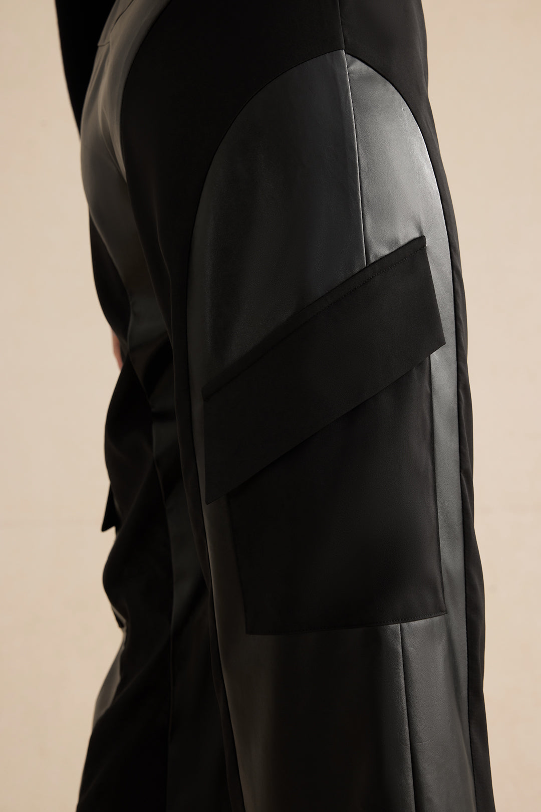 Deri Patchwork Pantolon