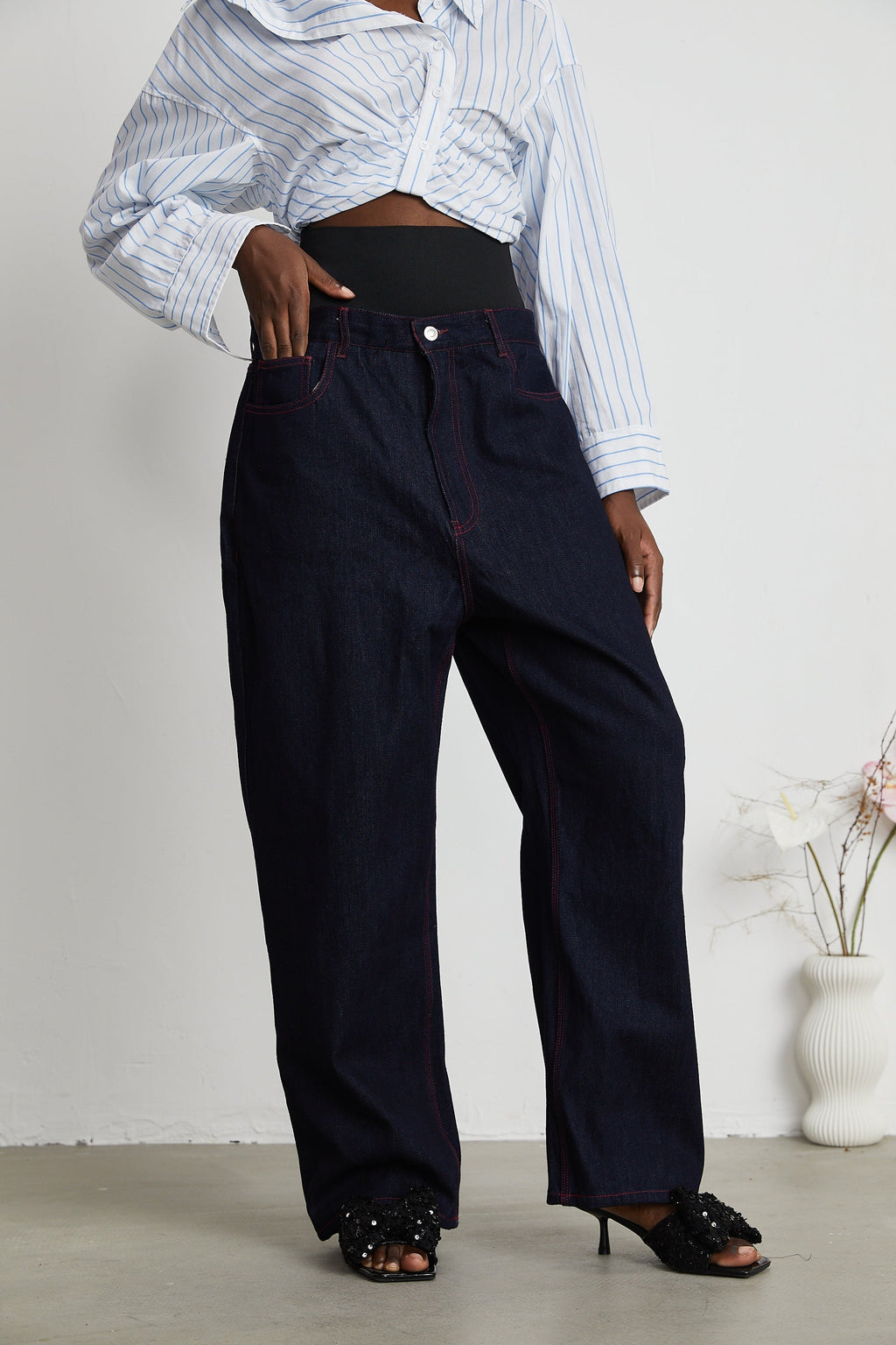 Korska streç kot pantolon