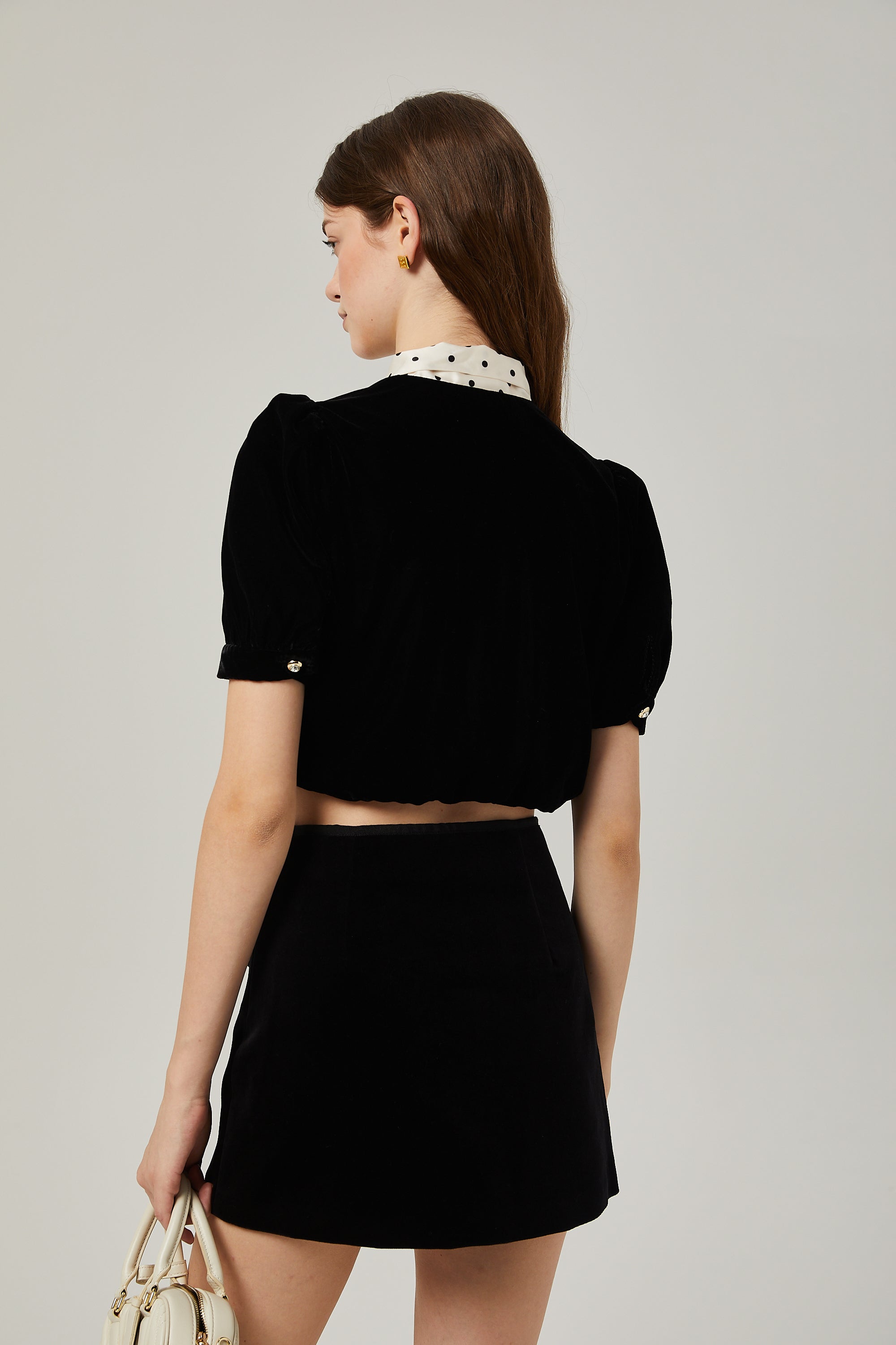 Camille Sahte Cepli Kristal Süslemeli Etek