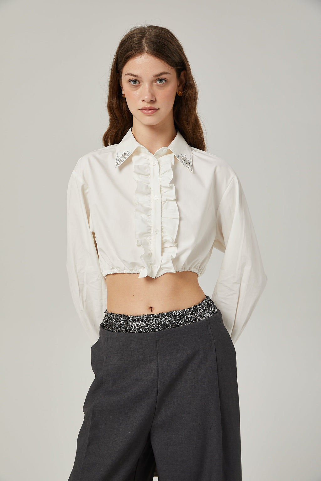 Éléonore süsleme pantolon