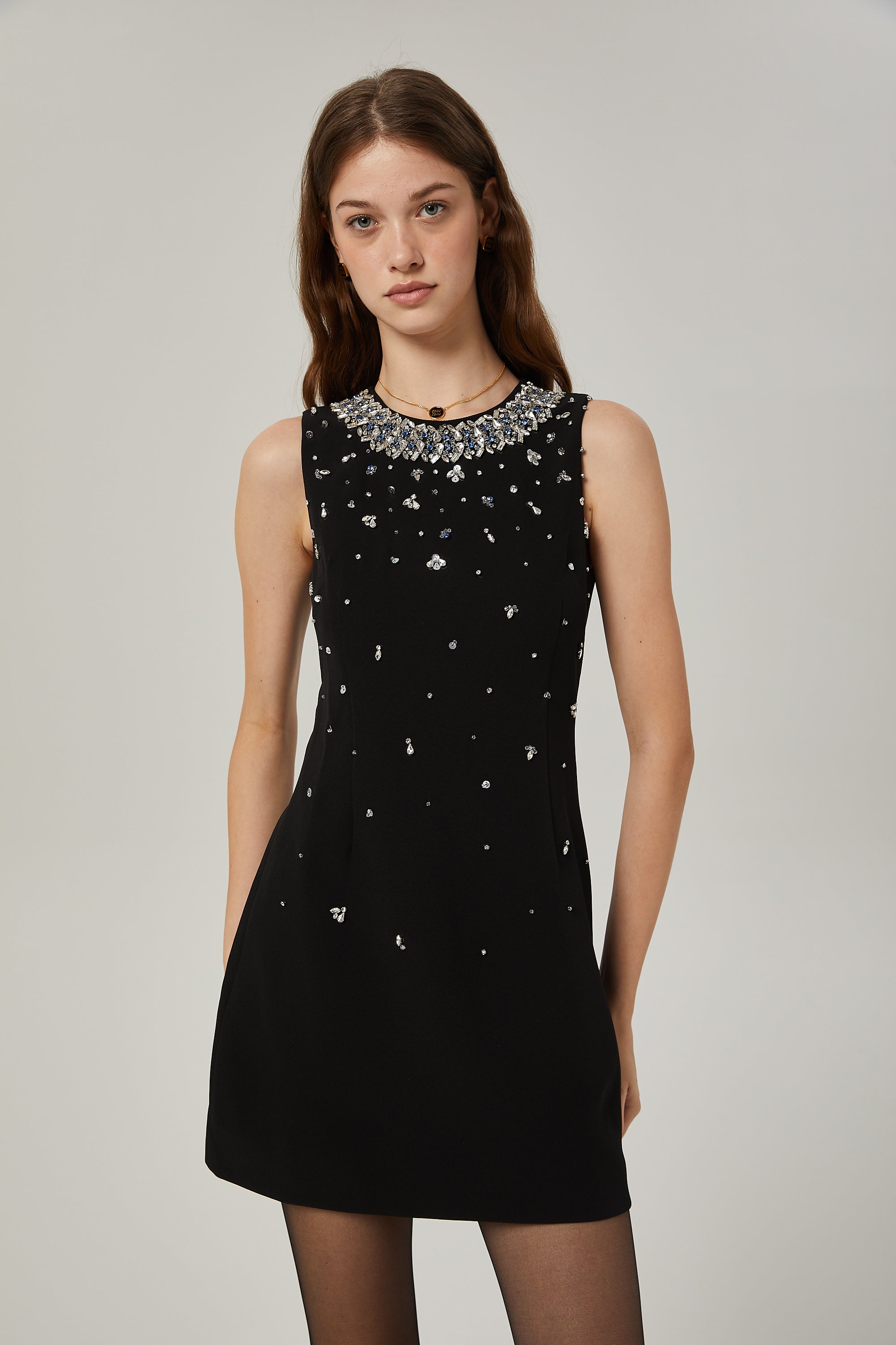 Jalena kristal mini elbise