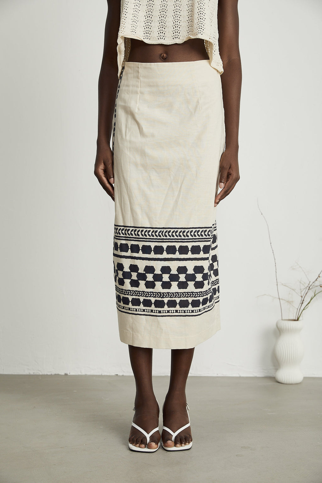 Louisa Desenli Midi Etek