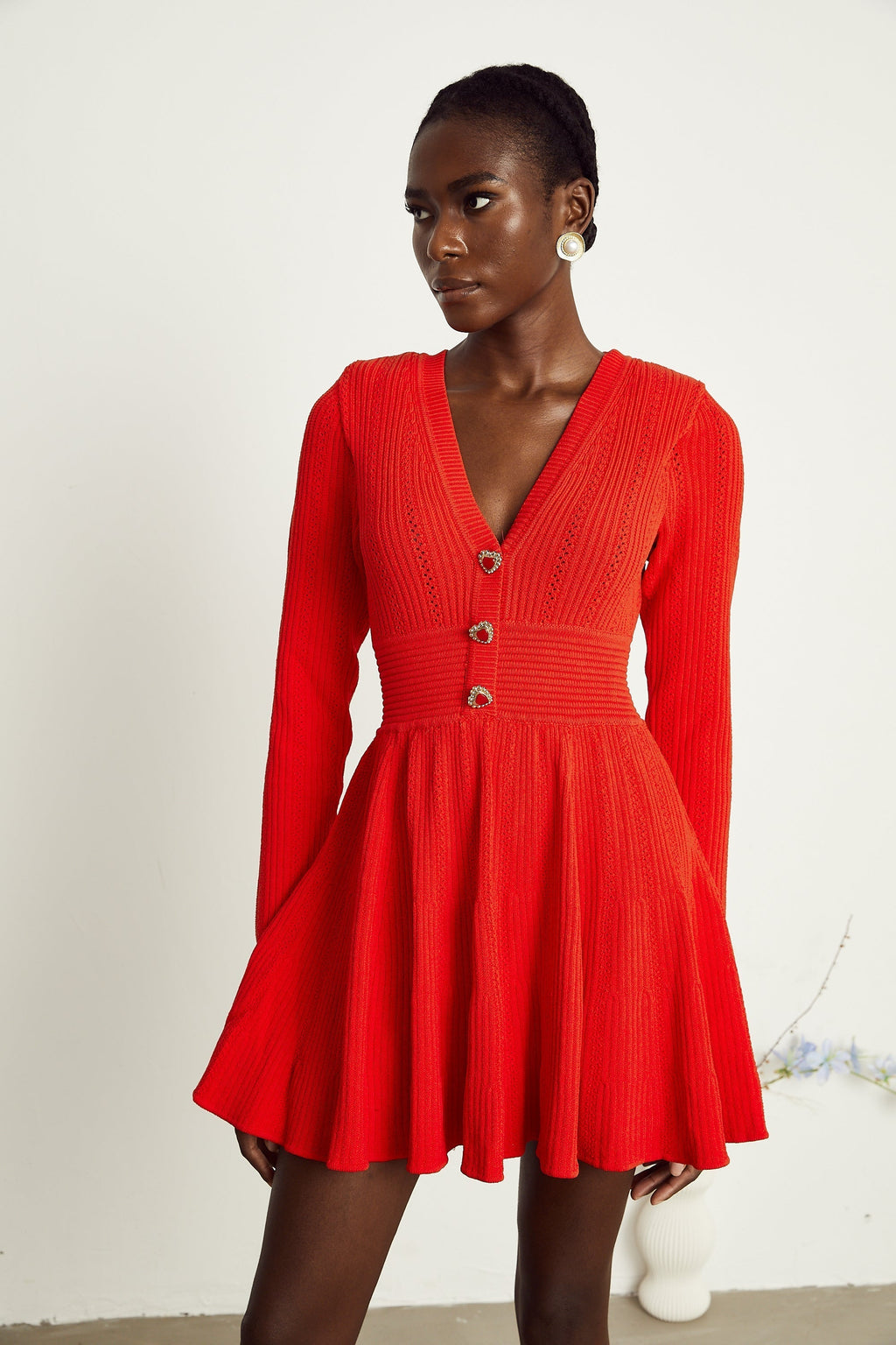 Coralie kloş mini elbise