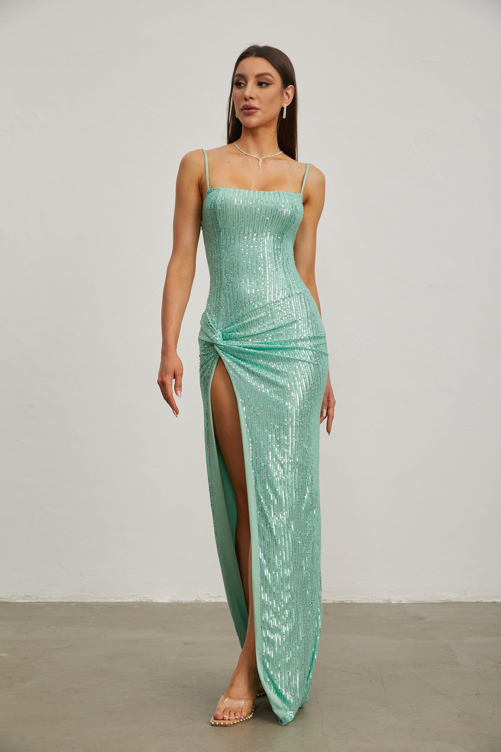 Aimée Nane Payet Yırtmaçlı Maxi Elbise