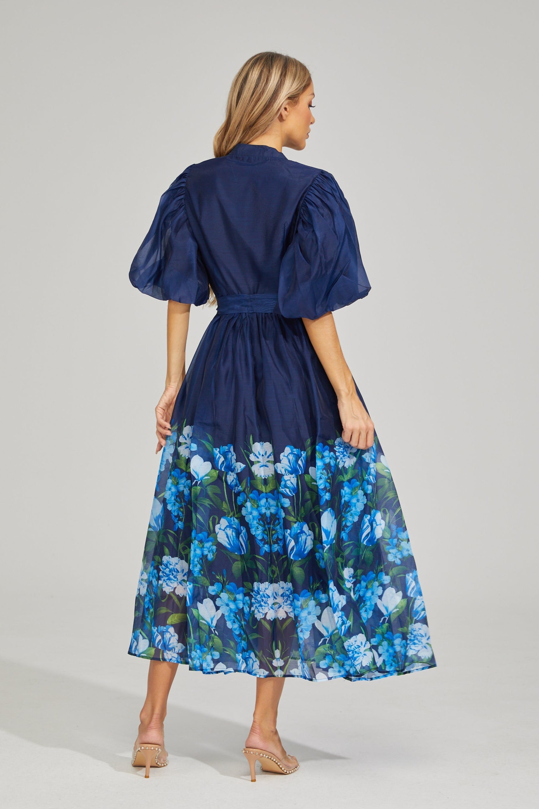 Bloom Düğmeli Maxi Elbise