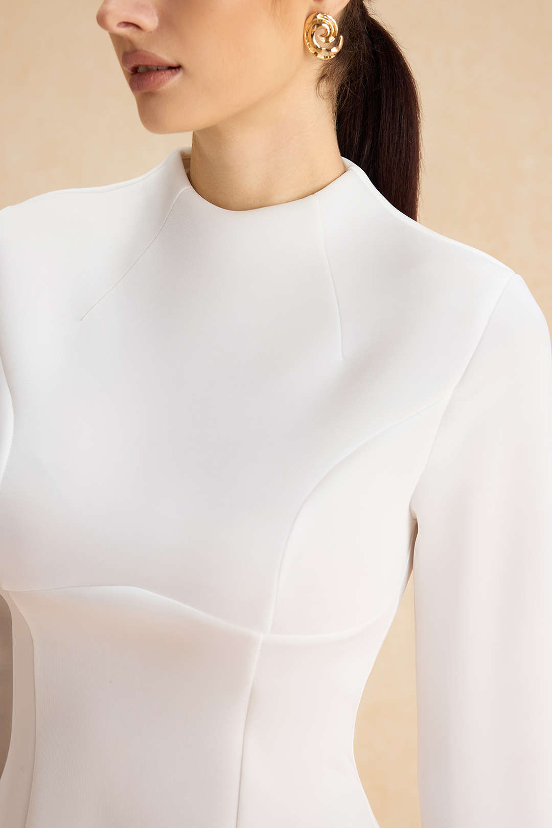 Sırt Dekolteli Mini Elbise