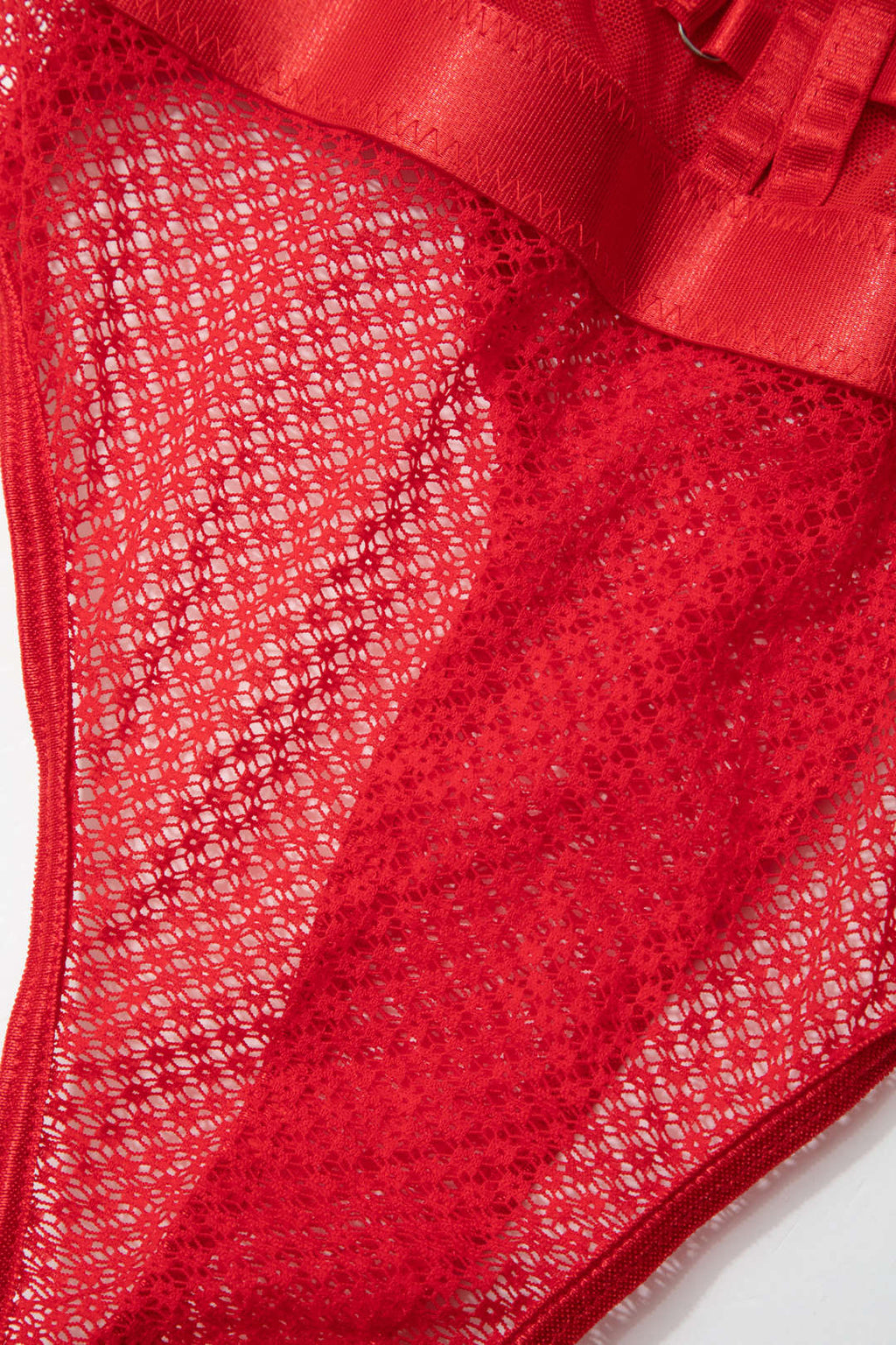 File Şeffaf Sırt Dekolteli Büstiyer İç Giyim Bodysuit