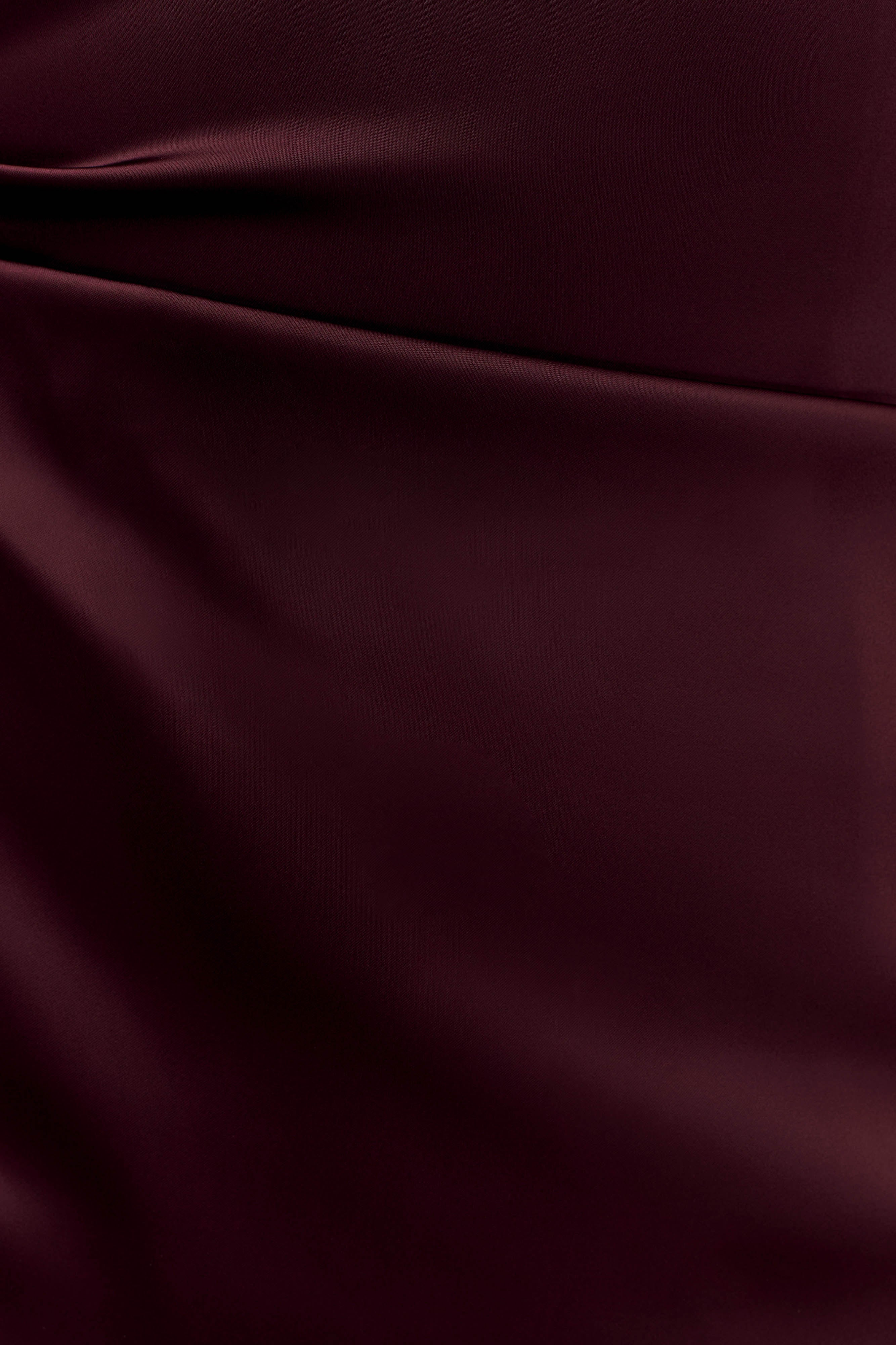 Avery Uzun Kollu Maxi Elbise - Mürdüm