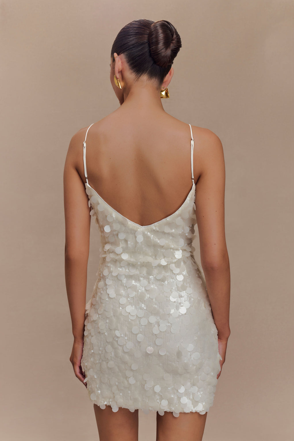 Romilly Payet Mini Elbise - Fildişi