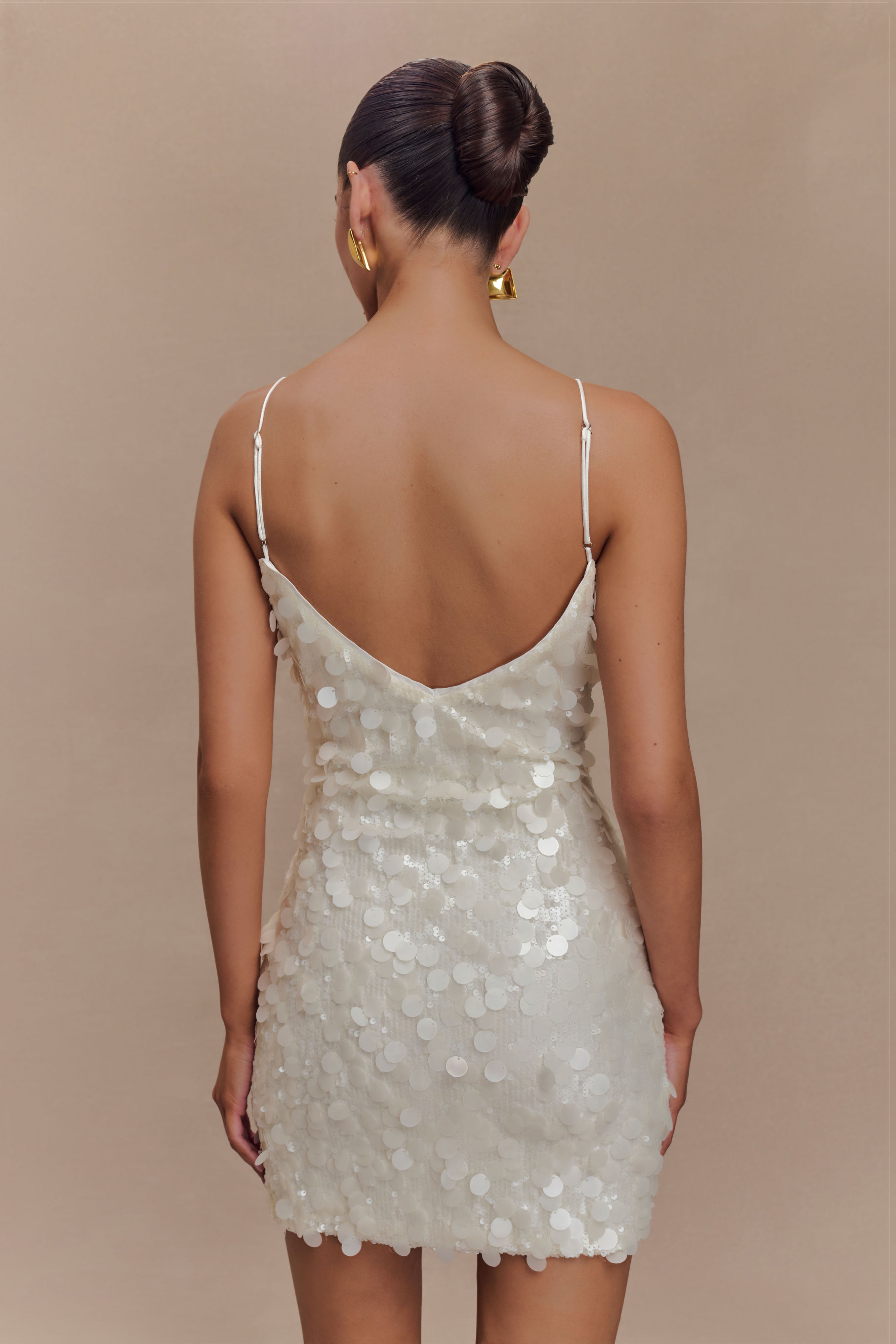 Romilly Payet Mini Elbise - Fildişi