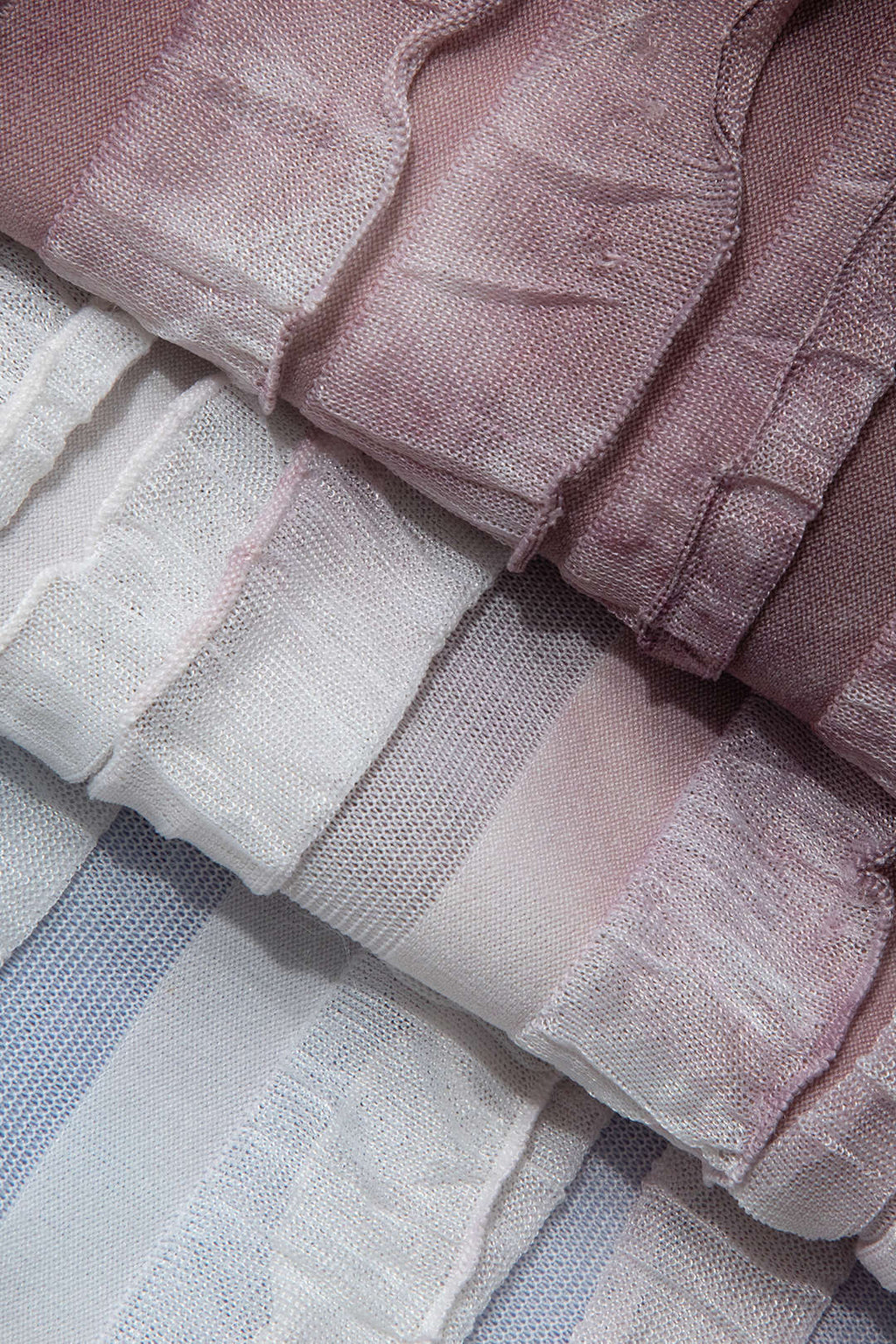 Şeffaf Volanlı Doku Halter Sırt Açık Maxi Elbise