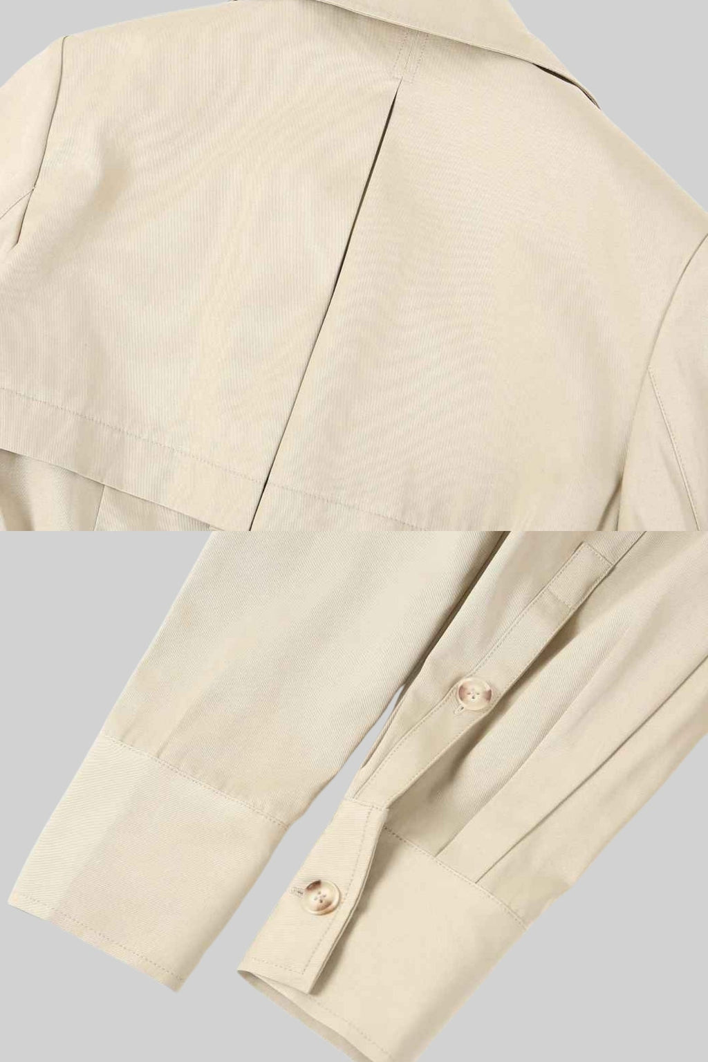 Yaka Detaylı Trençkot