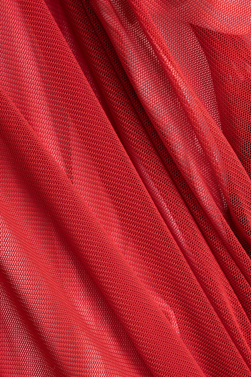 Ağ Mesh Ruched Straplez Mini Elbise