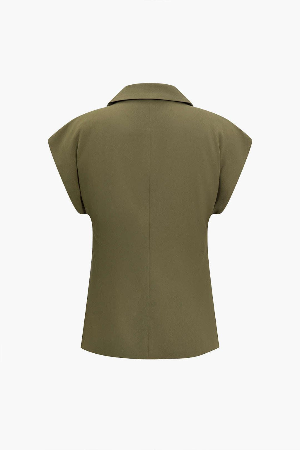 Olive Grace Sleeveless Blazer