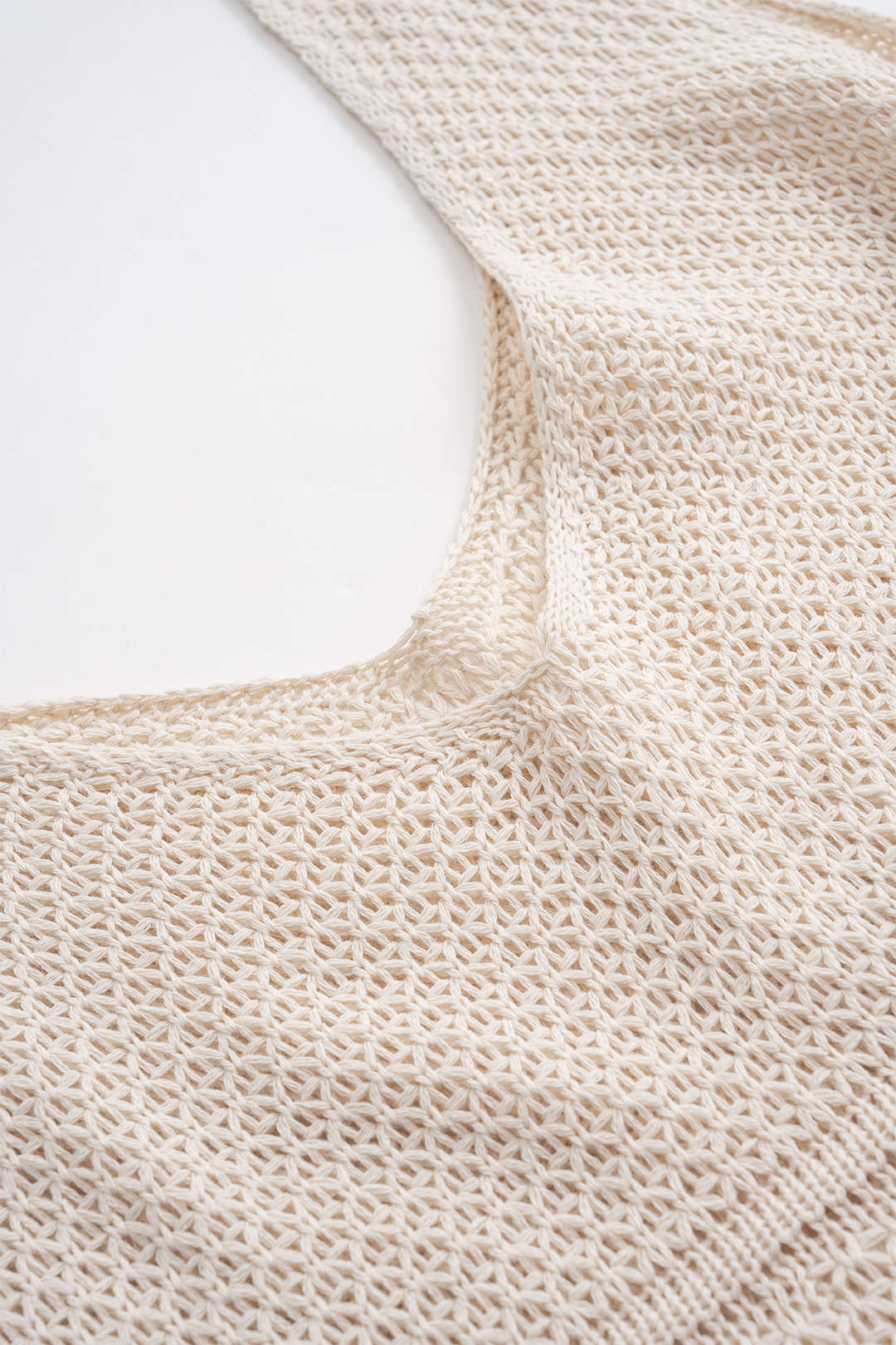 Triko V Yaka Yırtmaçlı Kolsuz Elbise