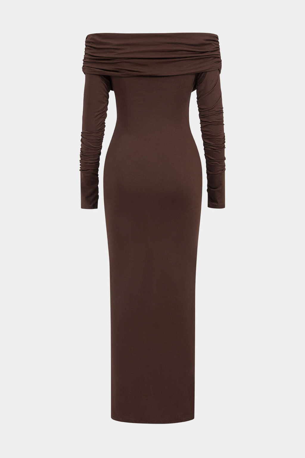 Volanlı Tek Omuz Maxi Elbise