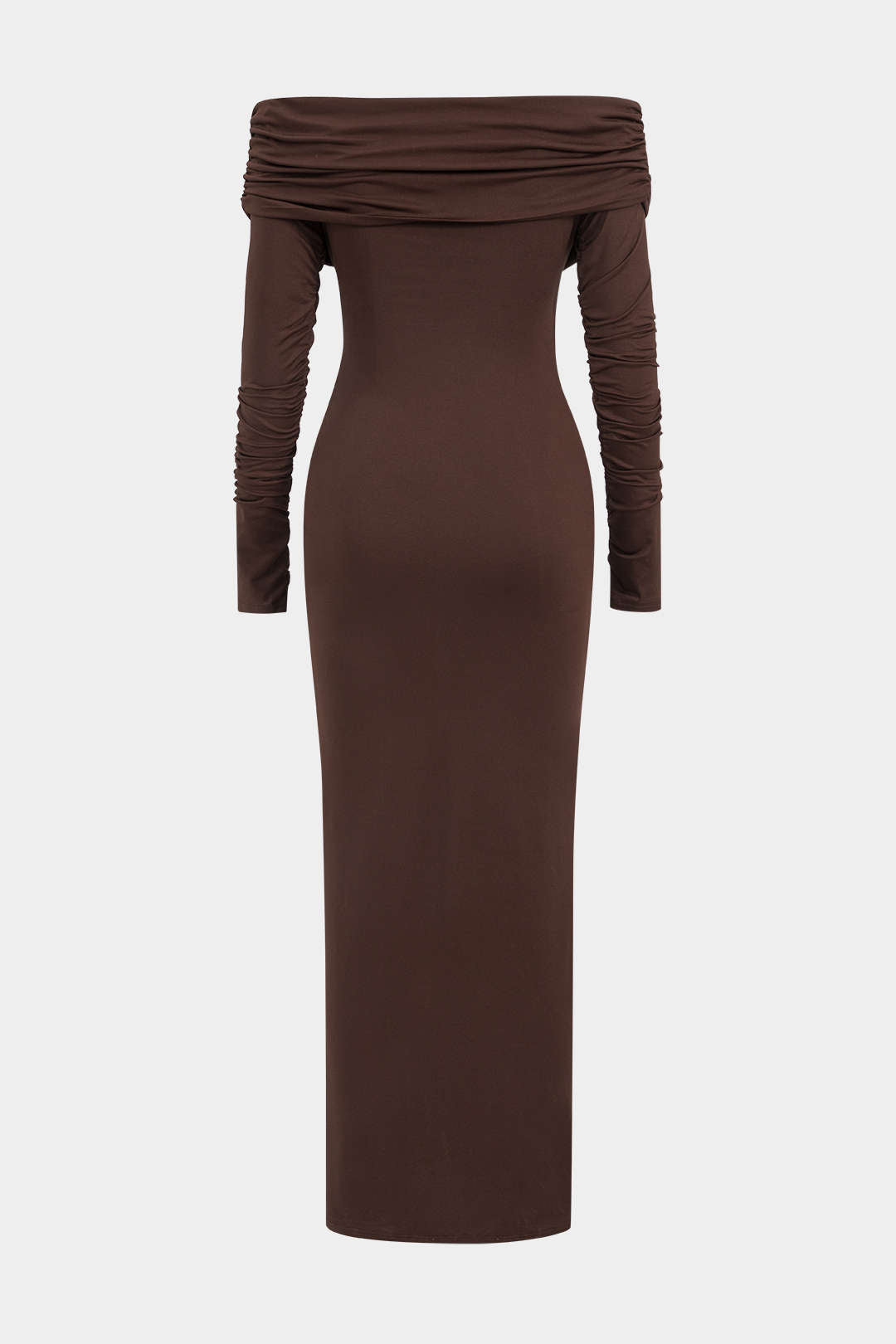 Volanlı Tek Omuz Maxi Elbise