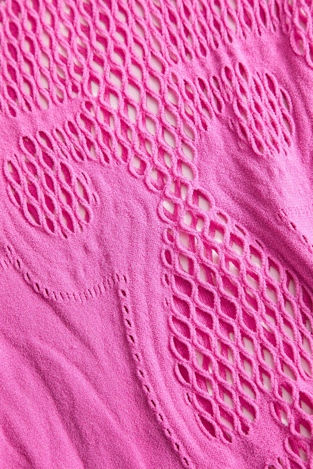 Örgü Kesik Şeffaf Kısa Kol Elbise