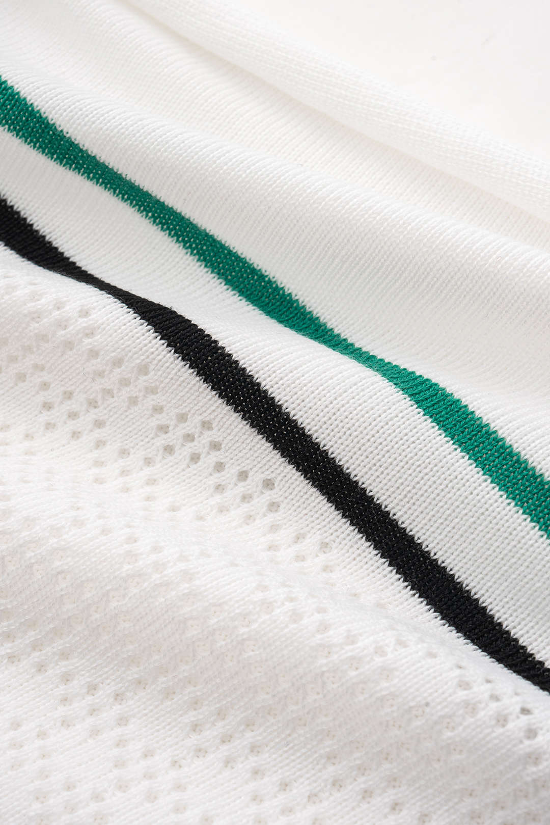 Triko Kontrast Düğme Volan Kısa Kol Elbise