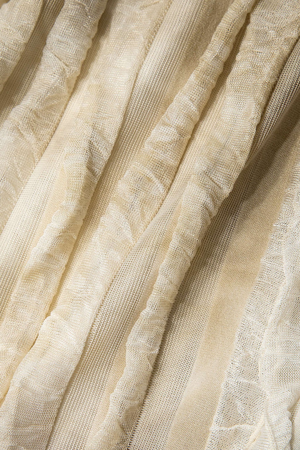 Şeffaf Volanlı Doku Halter Sırt Açık Maxi Elbise