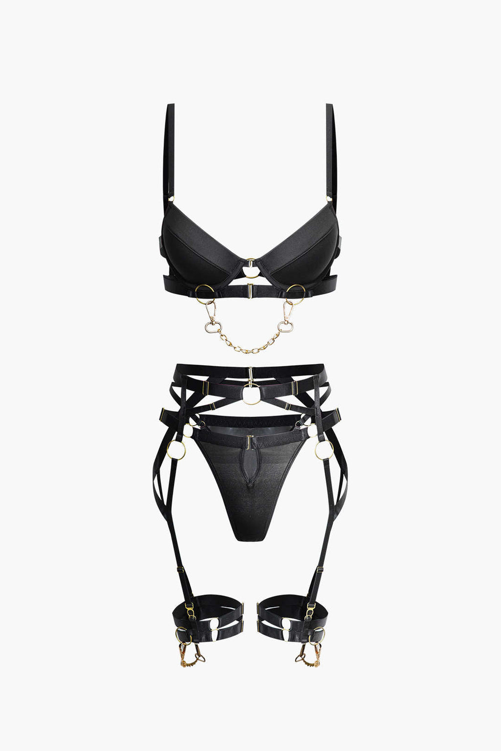 Metal Zincir Jartiyer Takımı