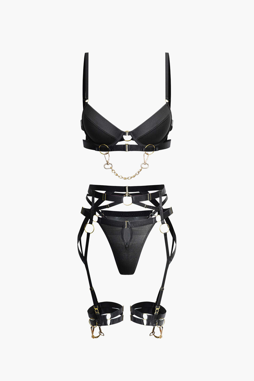 Metal Zincir Jartiyer Takımı