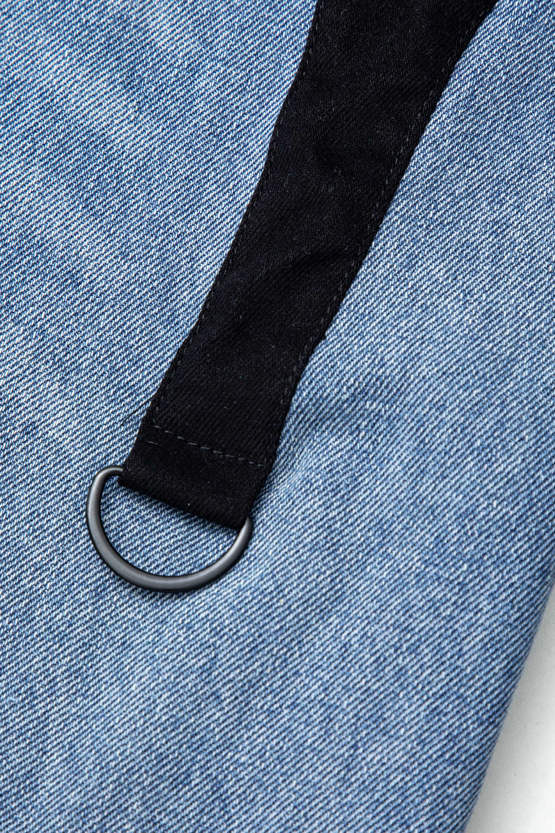 Denim Patchwork Düz Paça Kot