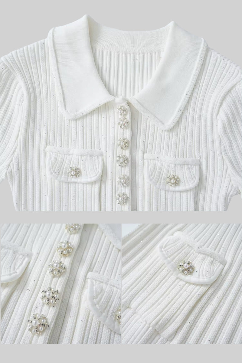 Kısa Kollu Elmas Elbise