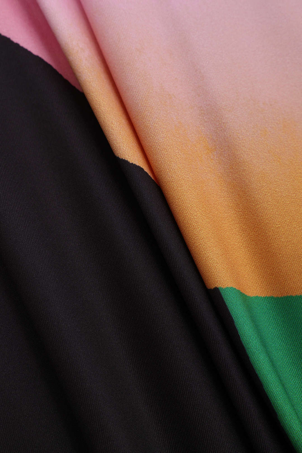 Ombre Kontrast Bağlama Maxi Elbise