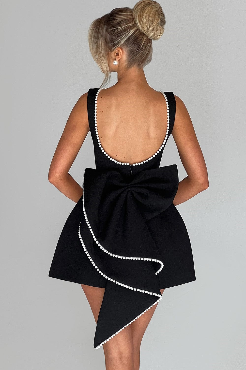 Cecila İnci Mini Elbise