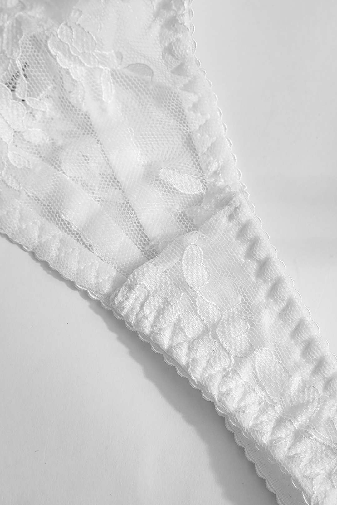 Dantel Şeffaf Jartiyer Takımı