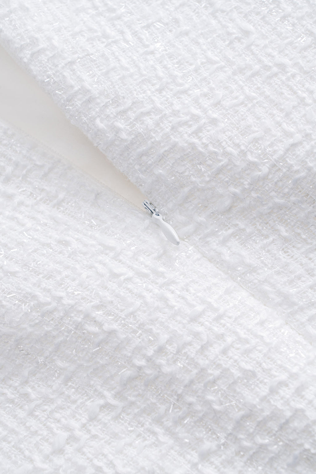 Boncuk Sahte Cep Fermuarlı Kısa Kollu Mini Elbise