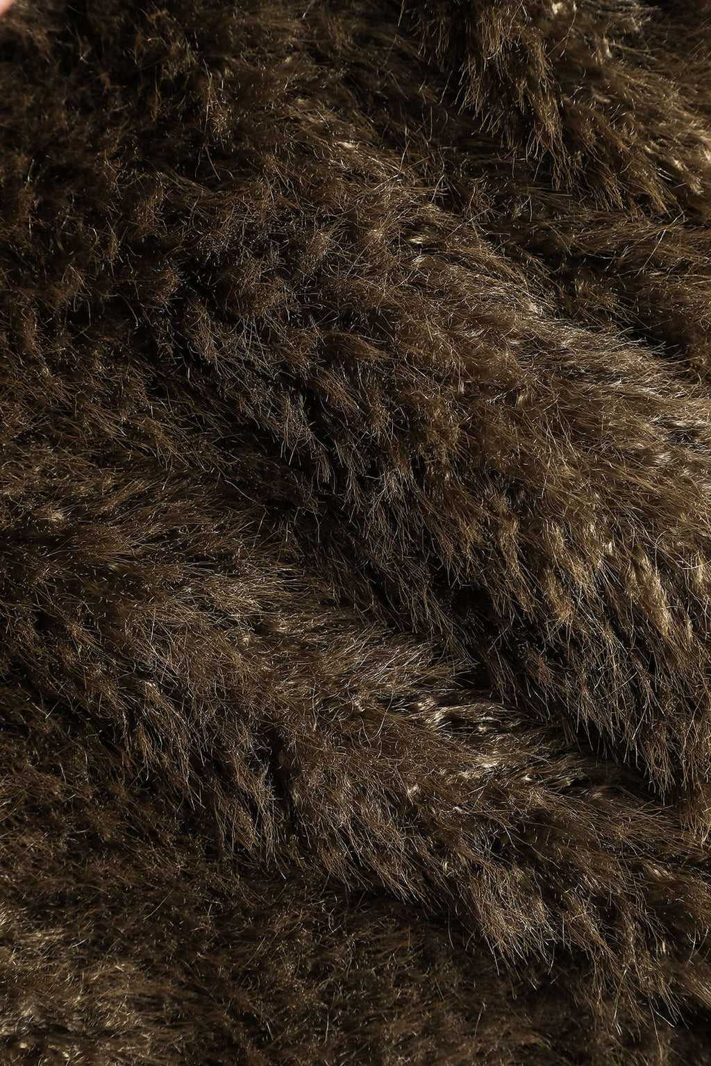 Kürk Örgü Fermuar Hırka