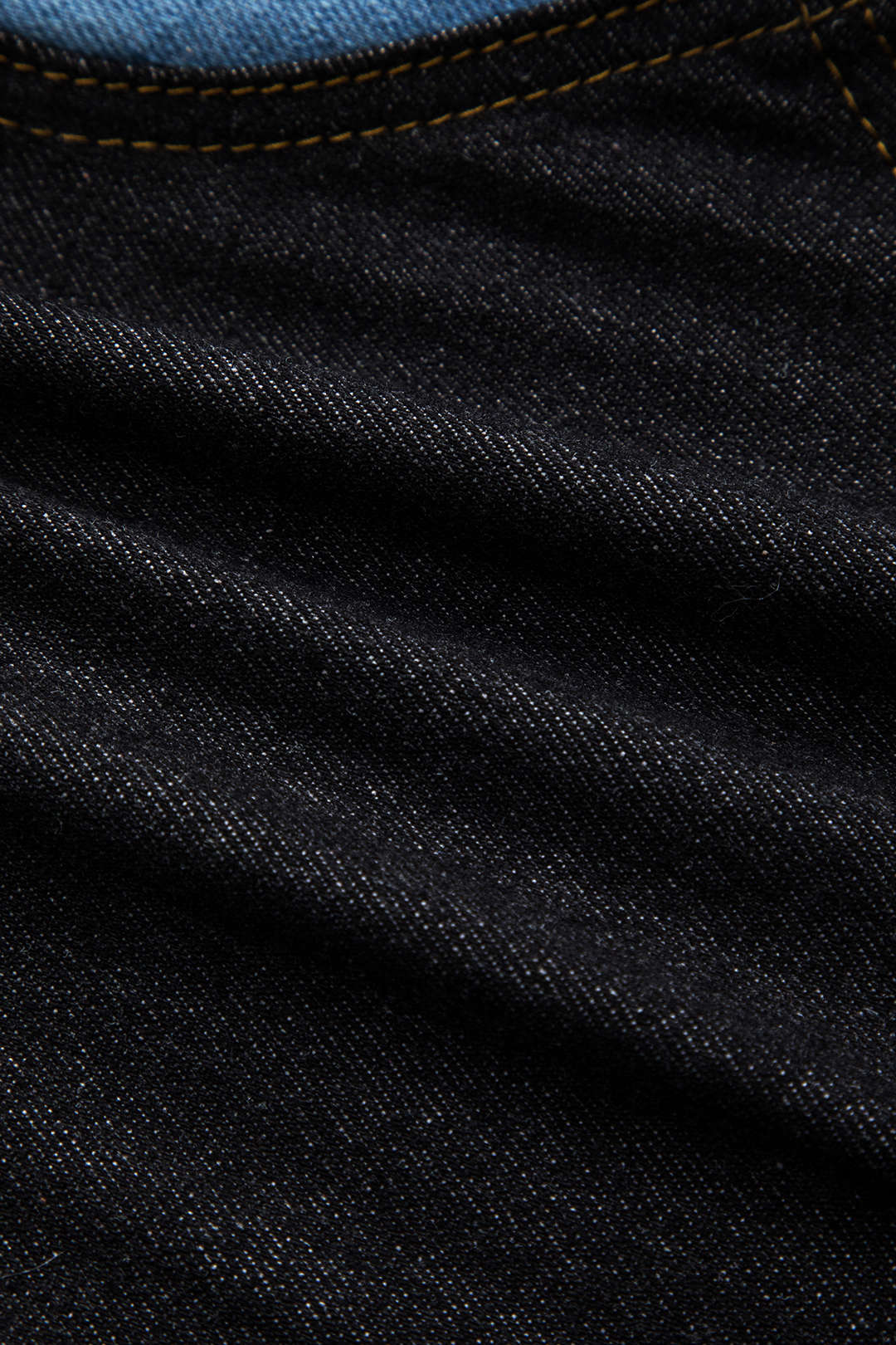 Kontrast Denim Patchwork Fermuarlı Bustiyer Elbise