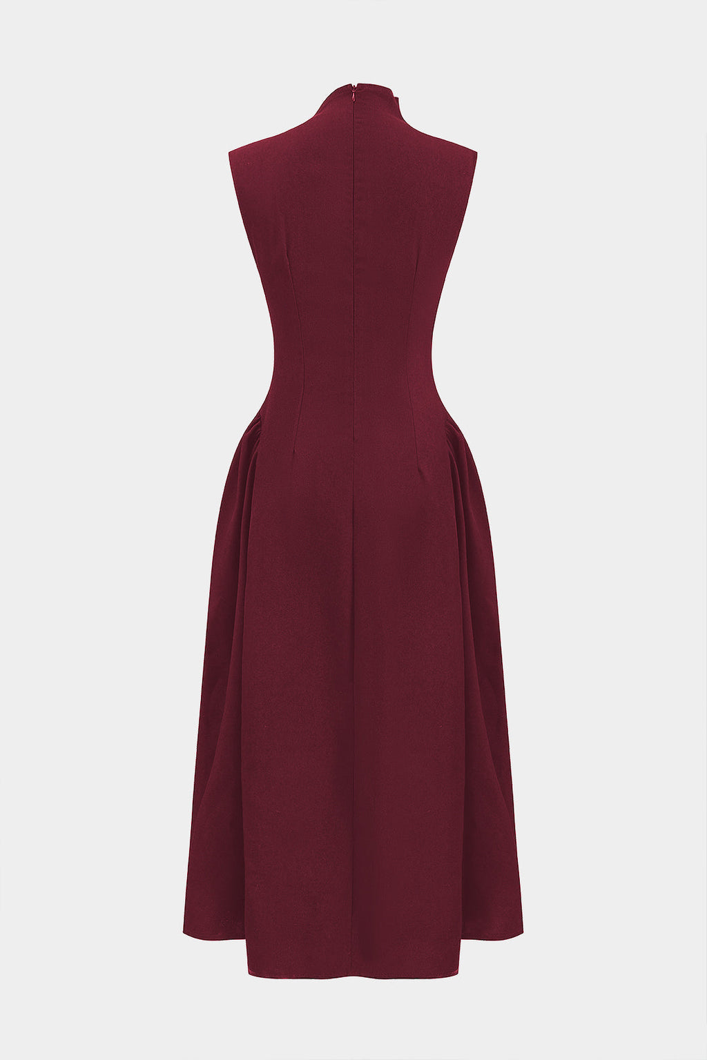 Metallic Dekor Fermuar Askısız Maxi Elbise