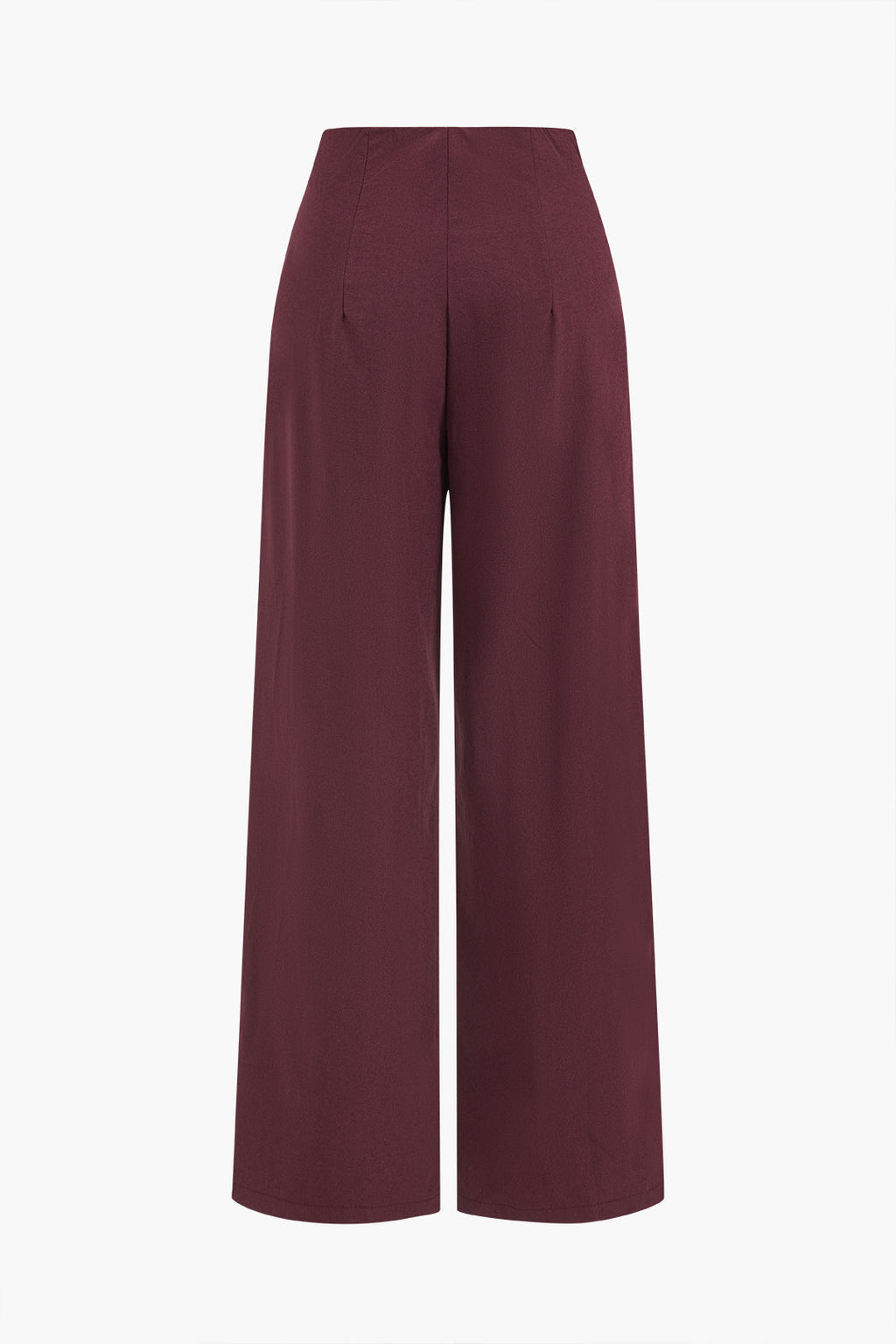 Düğme Detaylı Geniş Paça Pantolon