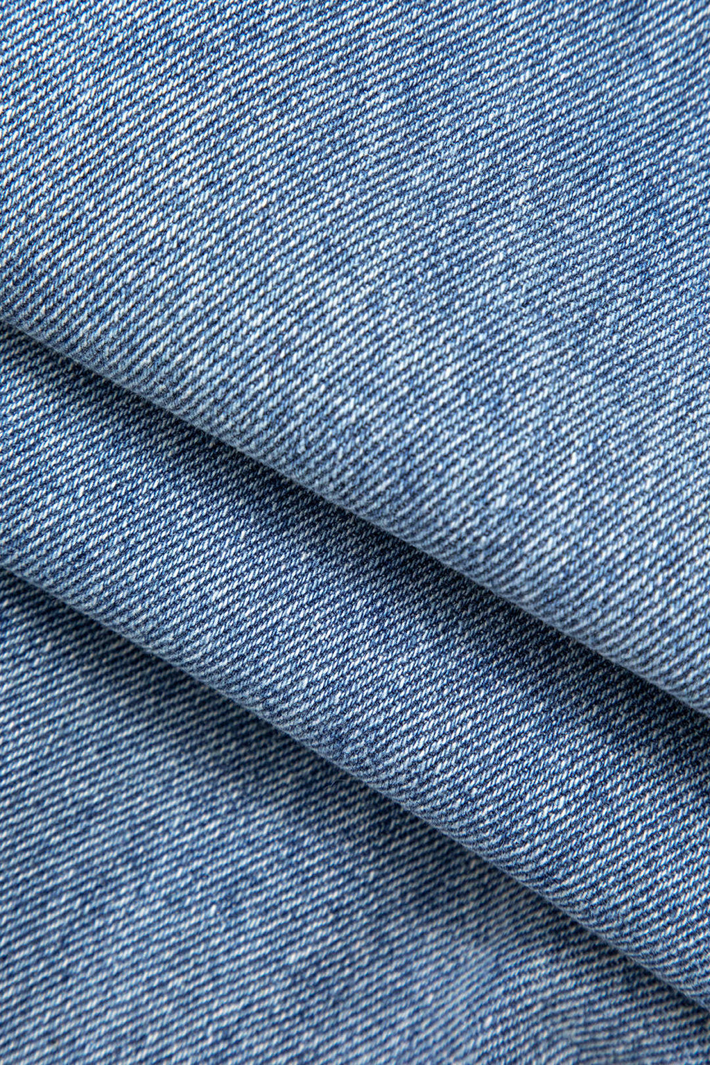 Denim Patchwork Düz Paça Kot