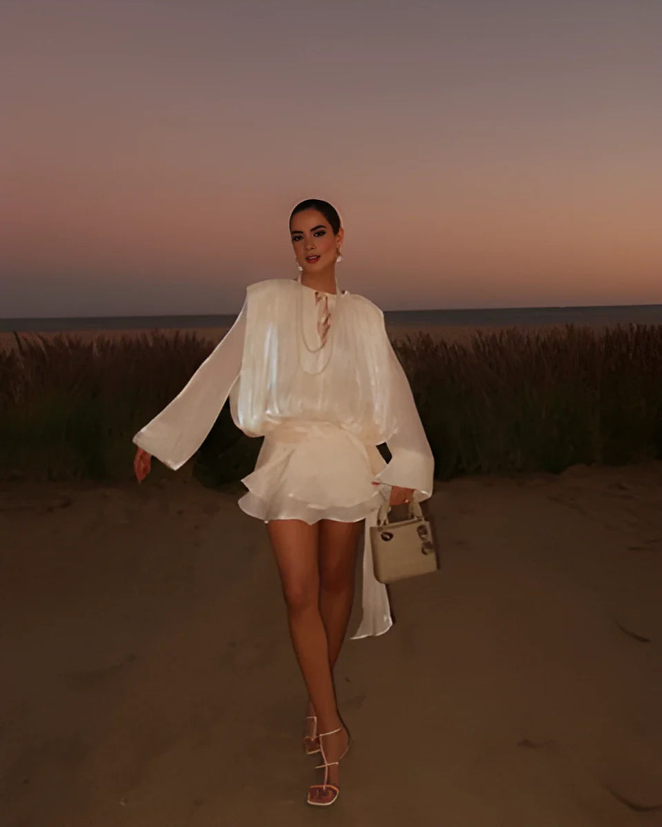 Étoile Drapée Elbise