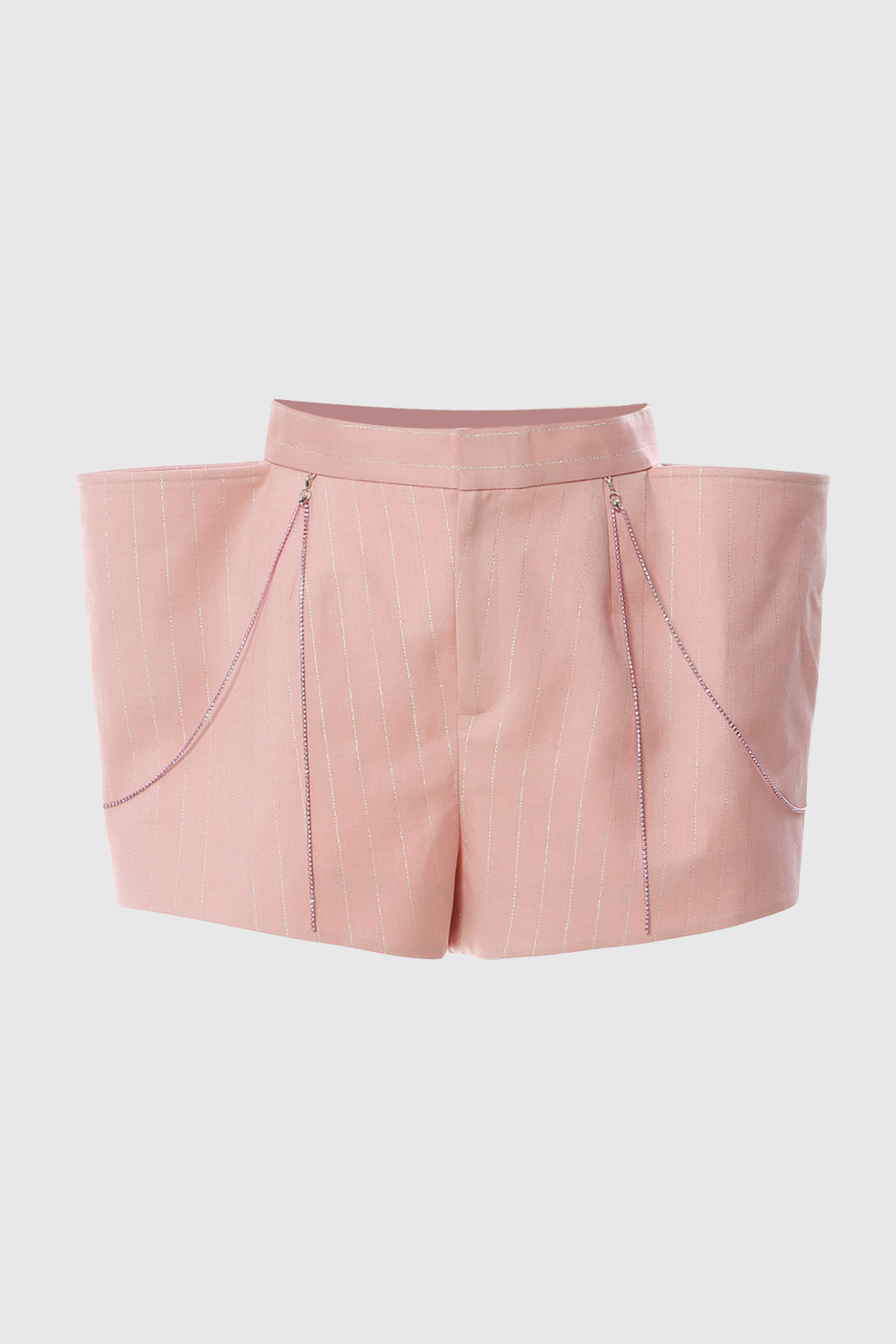 Zincir Detaylı Deconstruct Şort Pantolon