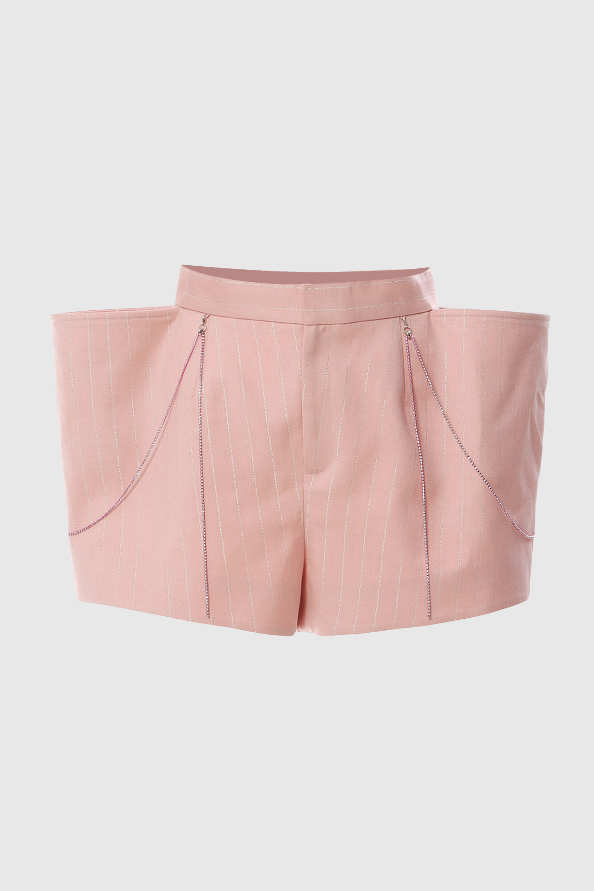 Zincir Detaylı Deconstruct Şort Pantolon