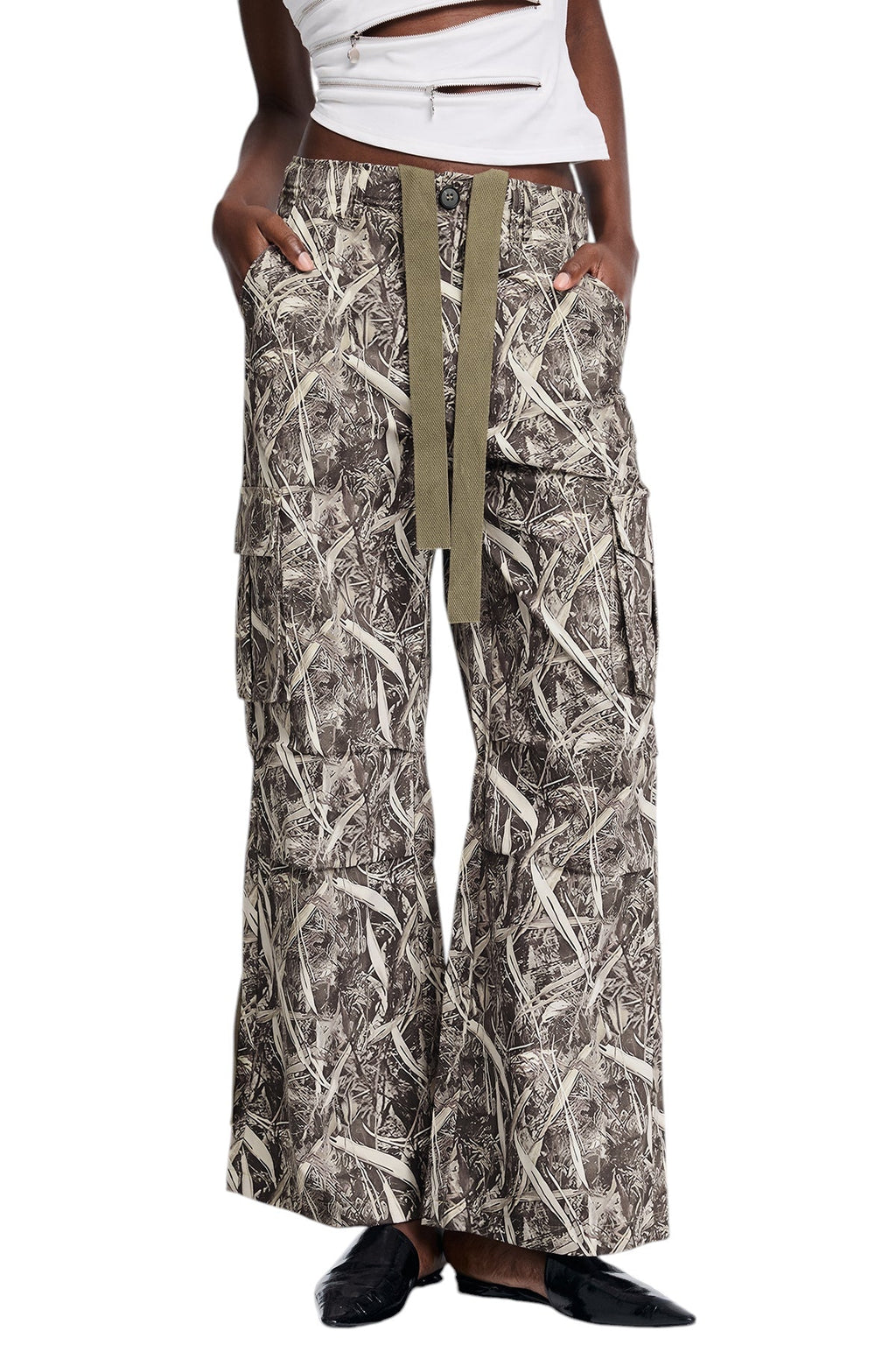 Desenli Cepli Kargo Pantolon