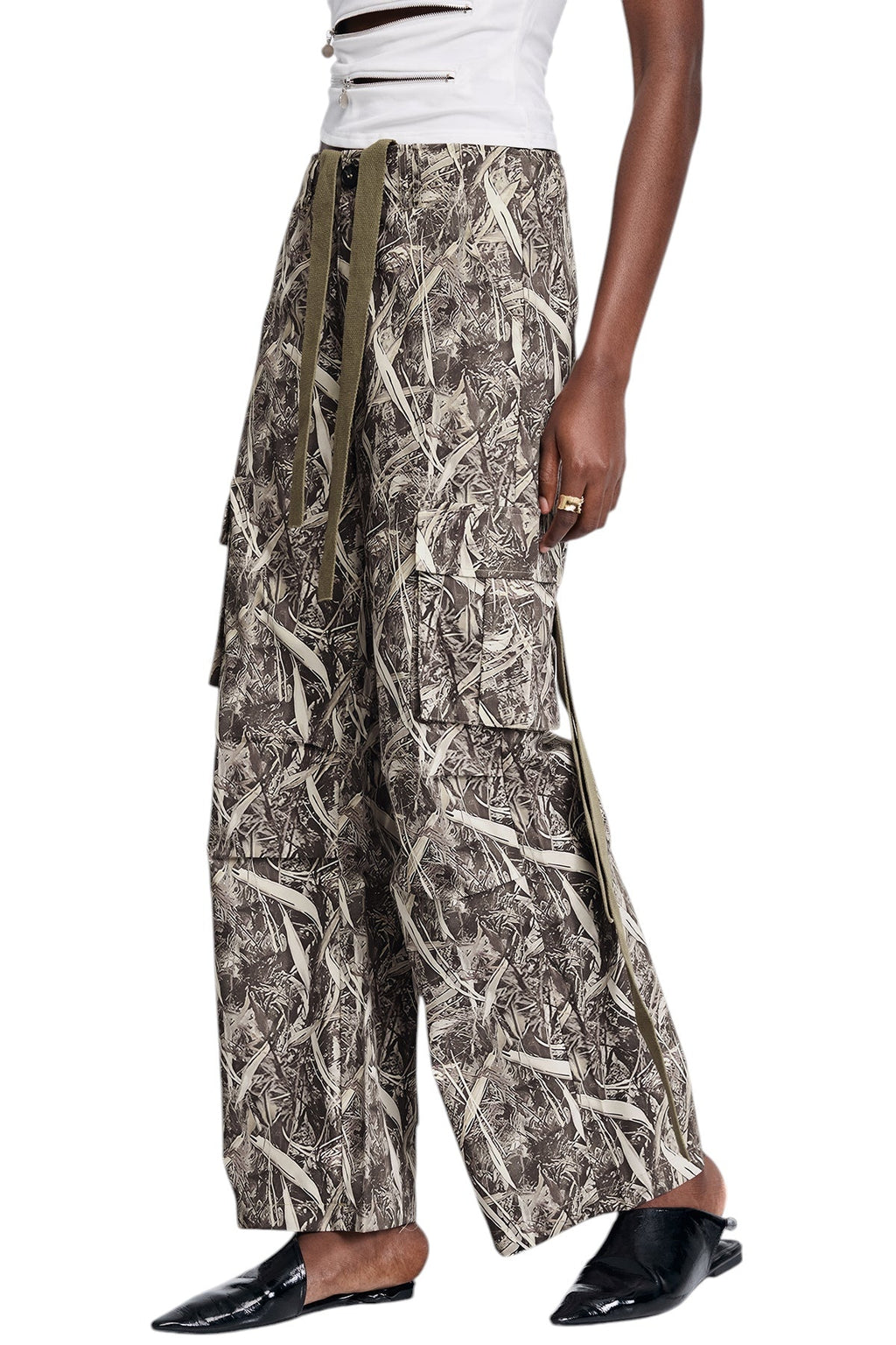 Desenli Cepli Kargo Pantolon