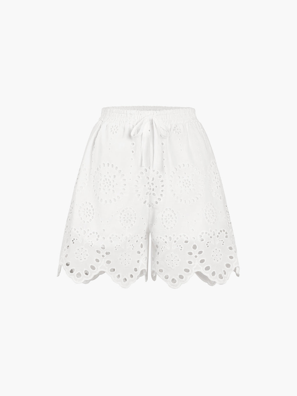 Yüksek Belli Kısa Pamuklu Şort
