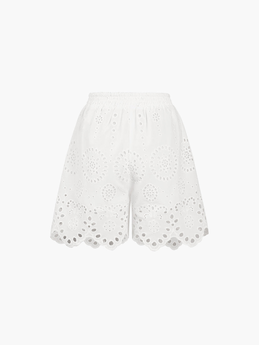 Yüksek Belli Kısa Pamuklu Şort