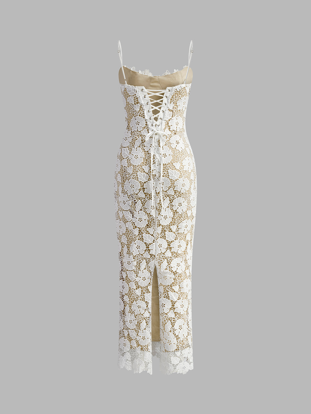 Çift Kat Dantel Elbise